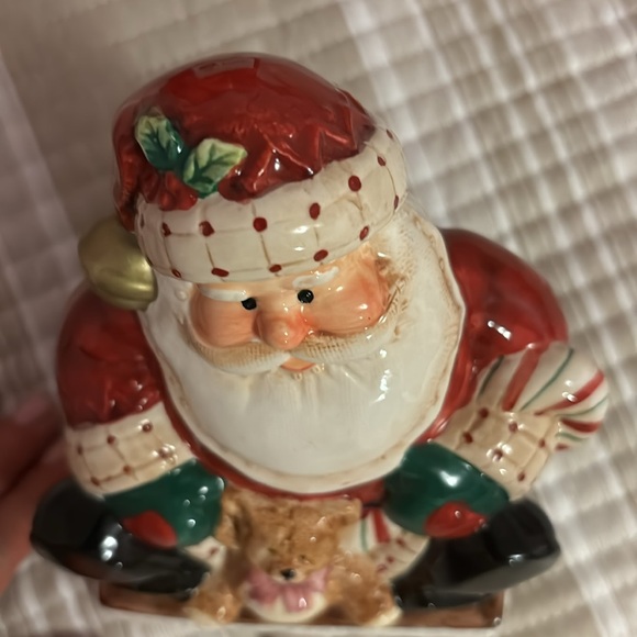 FITZ AND FLOYD Fireplace Santa Stocking Holder 619/119 Discontinued W/ Box 2005 - Picture 9 of 14